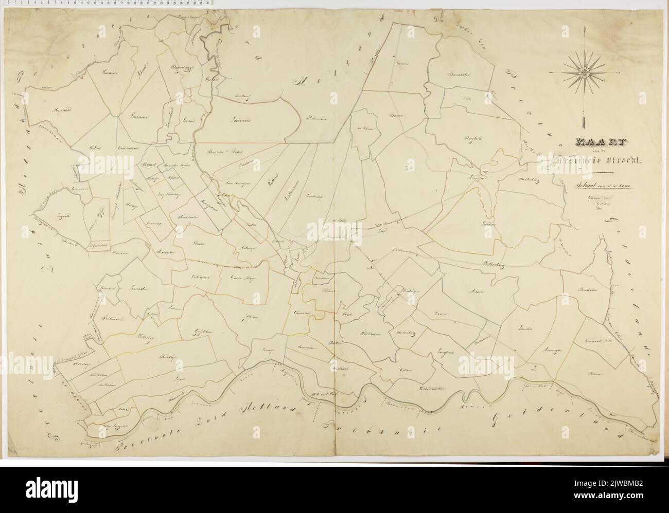 Map of the province of Utrecht Stock Photo Alamy