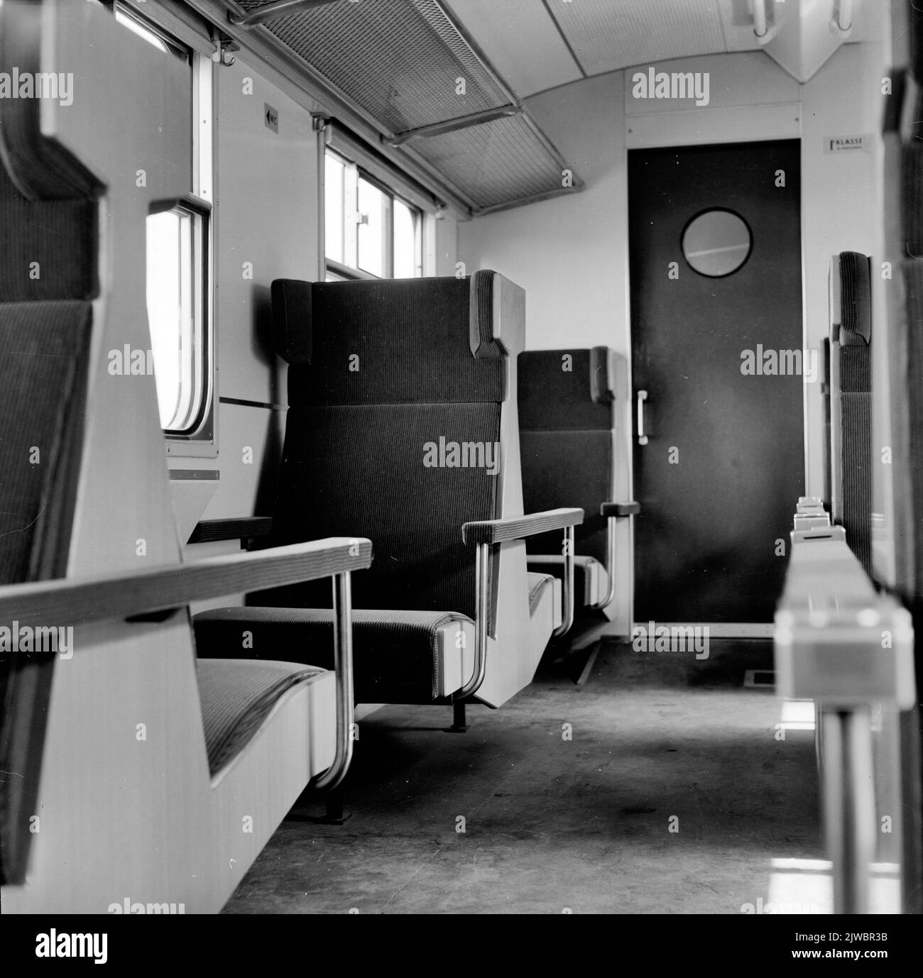 Interior 1st class of an electric train set matt. 1964 (Plan t) of the
