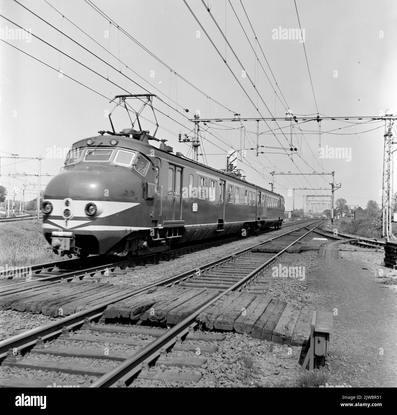 Image of an electric train set matt. 1954 (plan Q) of the N.S. At