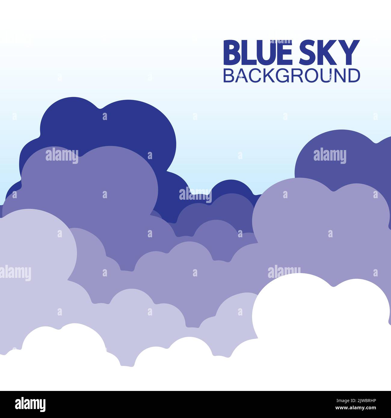 Blue sky with clouds background vector illustration design Stock Vector ...
