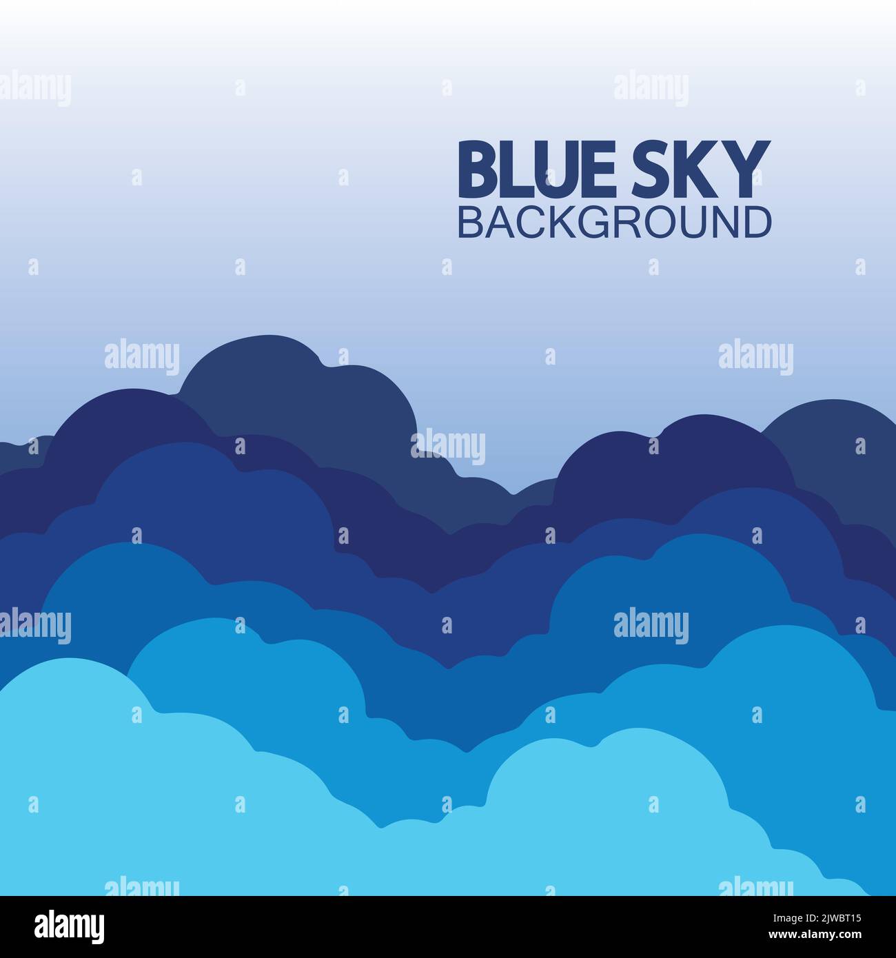 Blue sky with clouds background vector illustration design Stock Vector ...