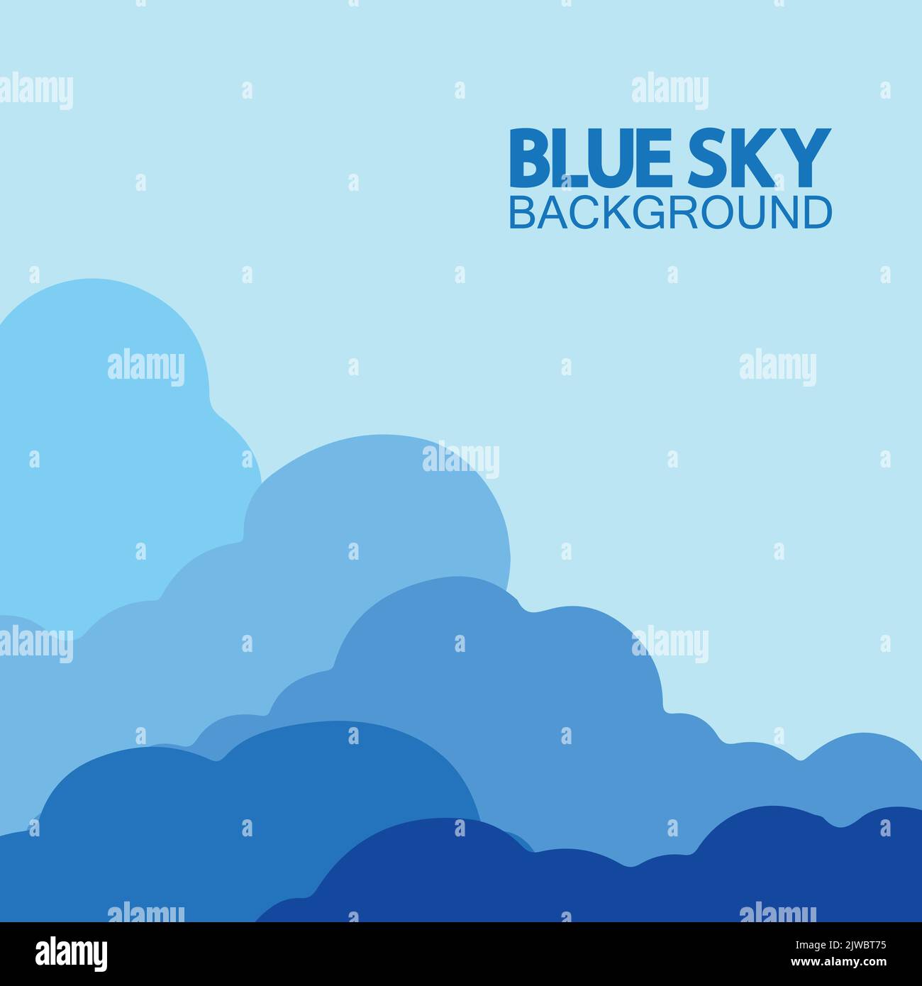 Blue sky with clouds background vector illustration design Stock Vector ...