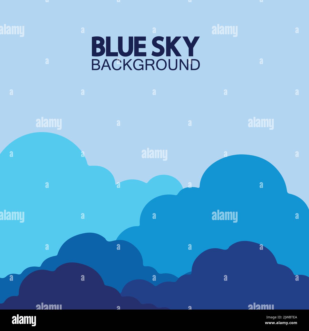Blue sky with clouds background vector illustration design Stock Vector ...