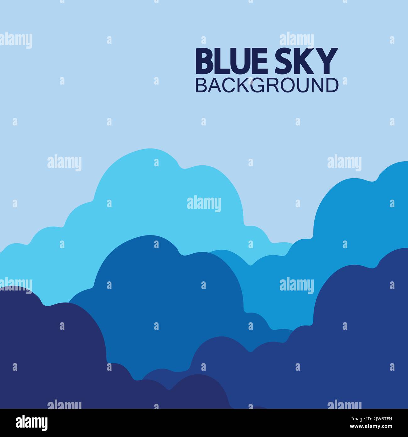 Blue sky with clouds background vector illustration design Stock Vector ...