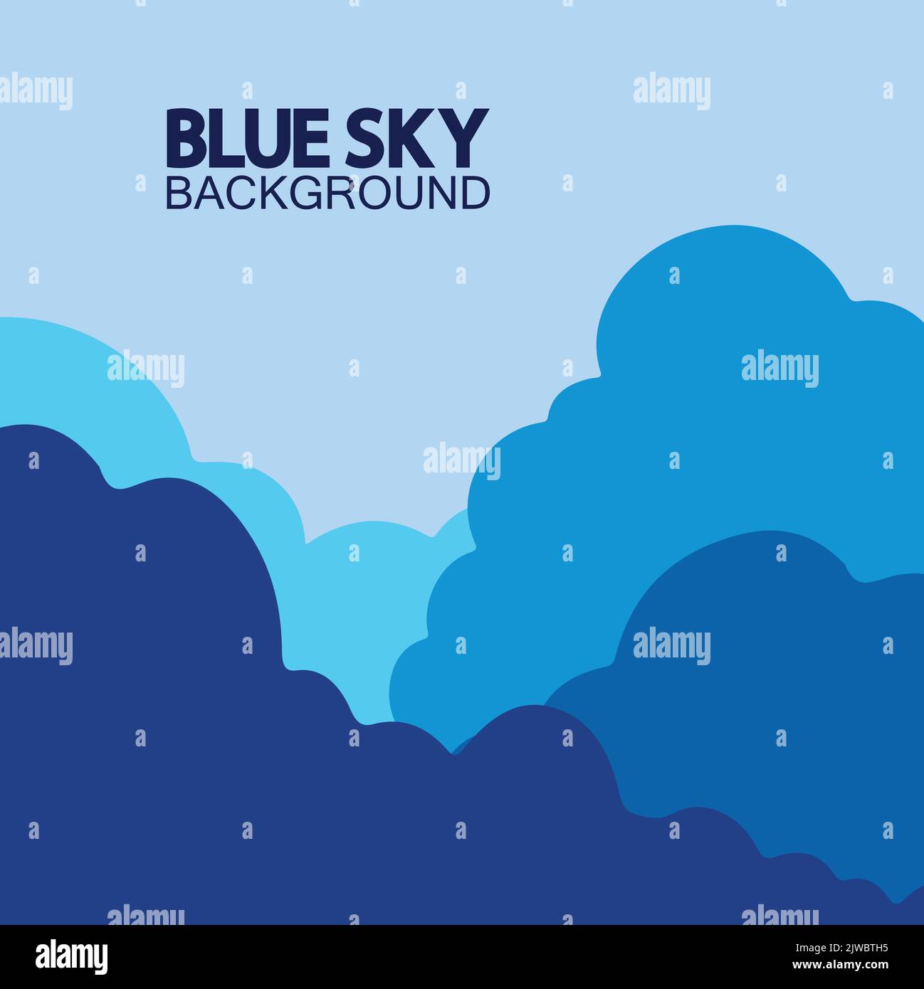 Blue sky with clouds background vector illustration design Stock Vector ...