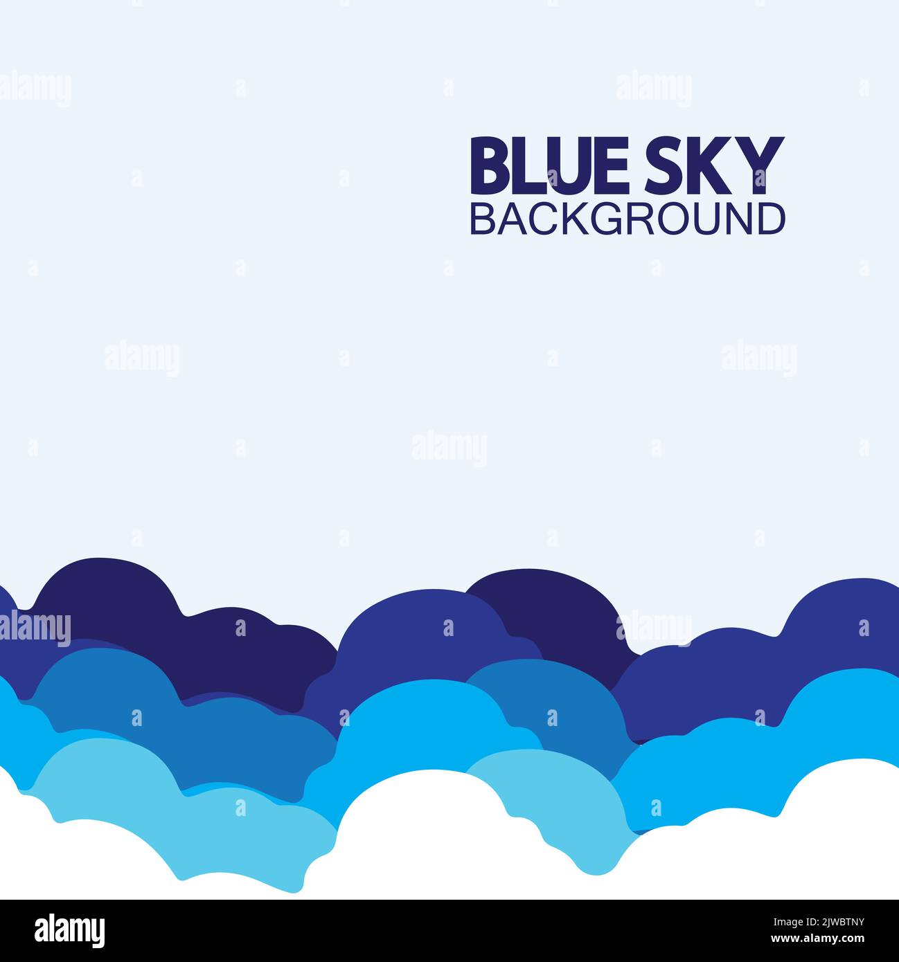 Blue sky with clouds background vector illustration design Stock Vector ...