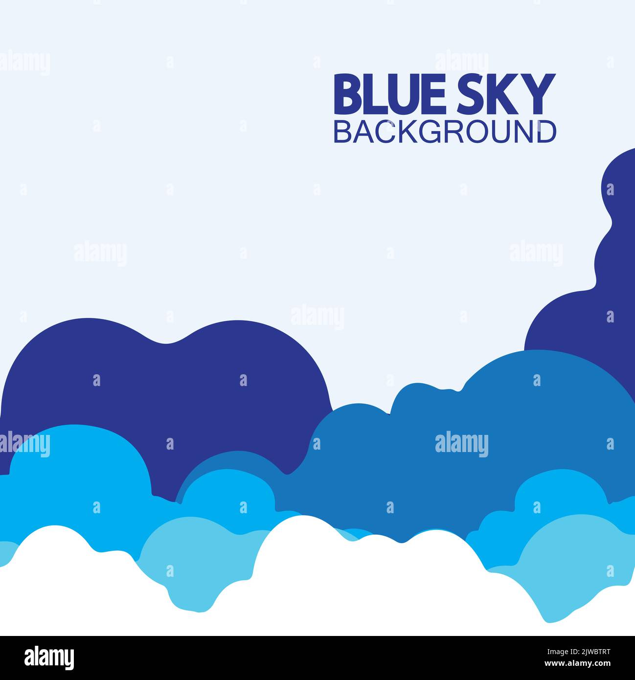Blue sky with clouds background vector illustration design Stock Vector ...
