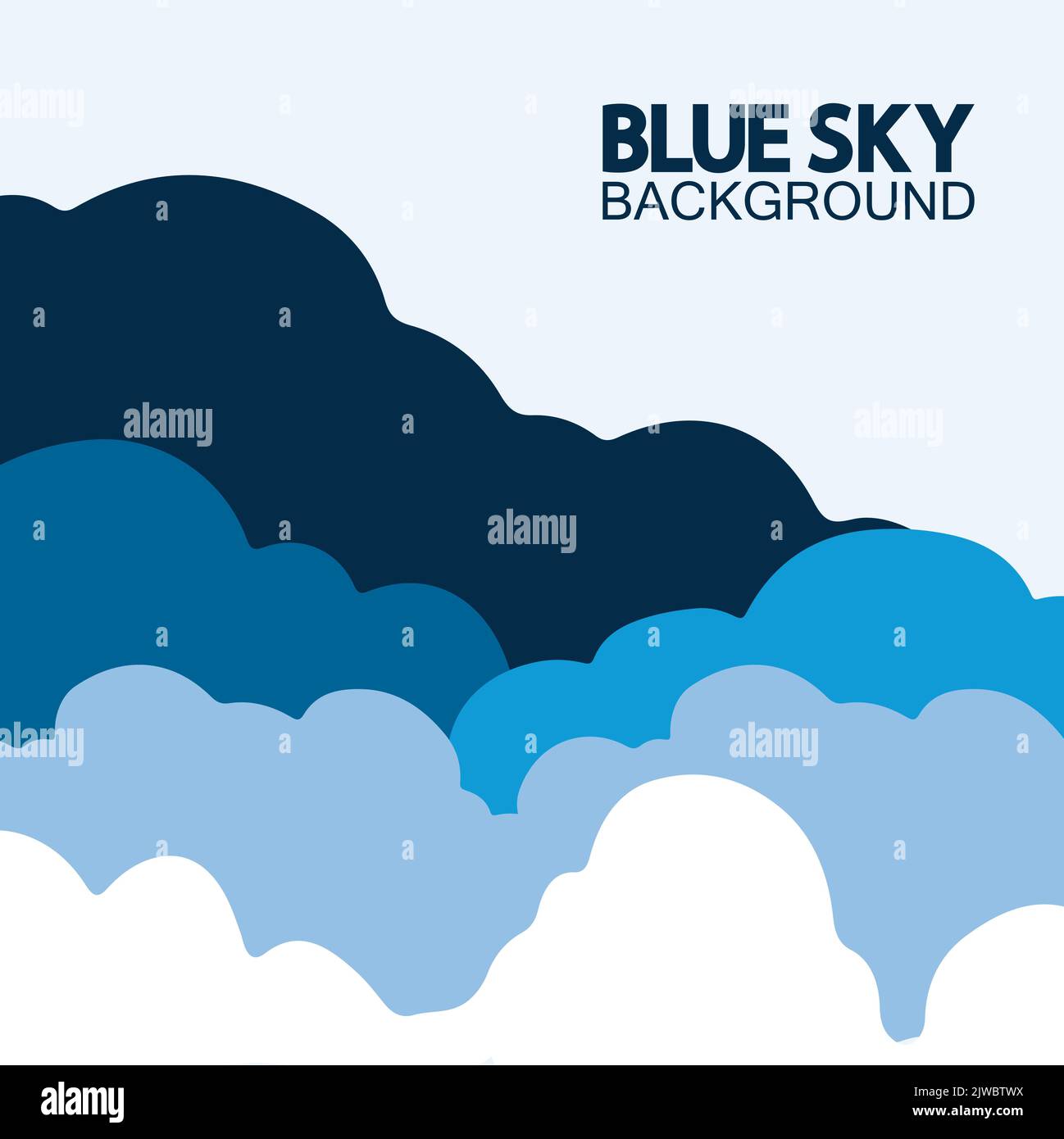 Blue sky with clouds background vector illustration design Stock Vector ...