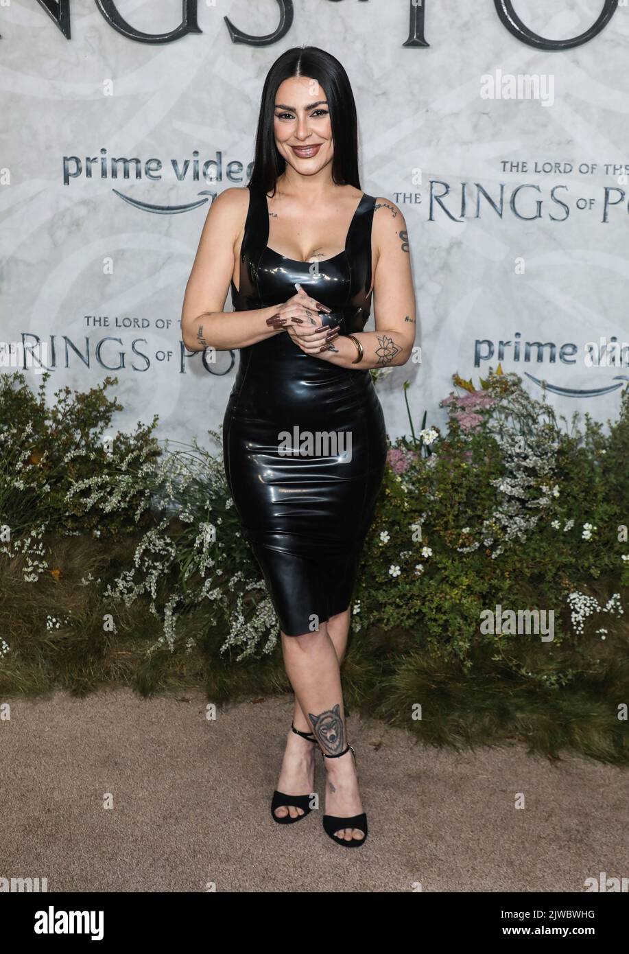 Cleo Pires seen attending the Global Premiere For 'The Lord Of The Rings: The Rings Of Power' at Leicester Square Gardens in London. (Photo by Brett Cove / SOPA Images/Sipa USA) Stock Photo