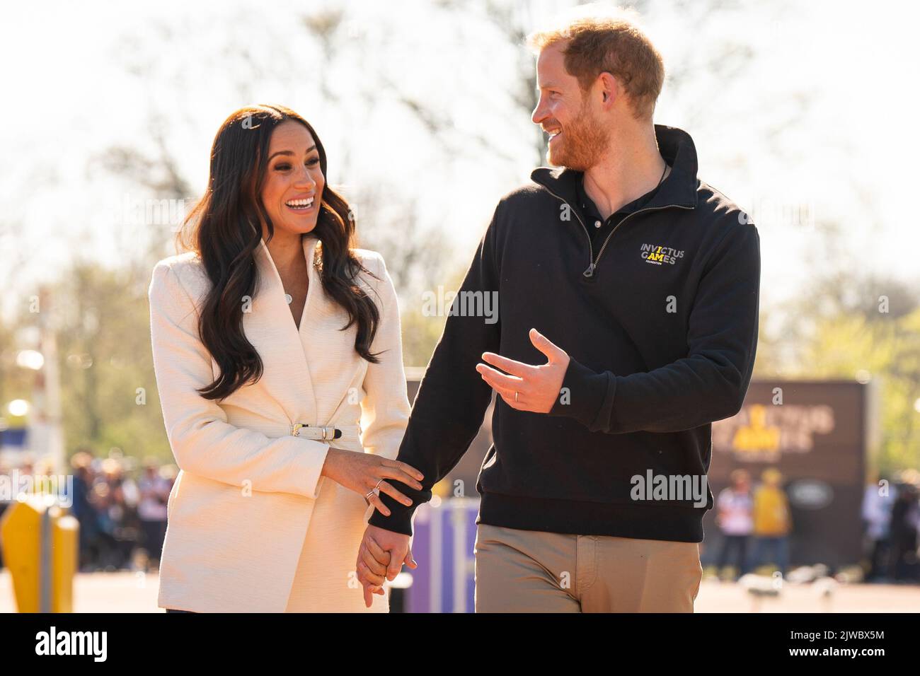 File photo dated 17/04/22 of The Duke and Duchess of Sussex who have(01)