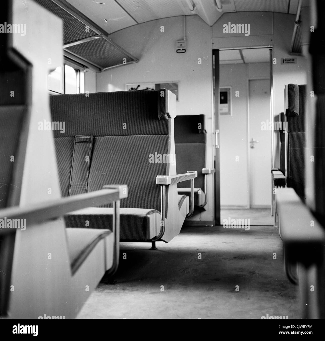 Interior 1st class of an electric train set matt. 1964 (Plan t) of the