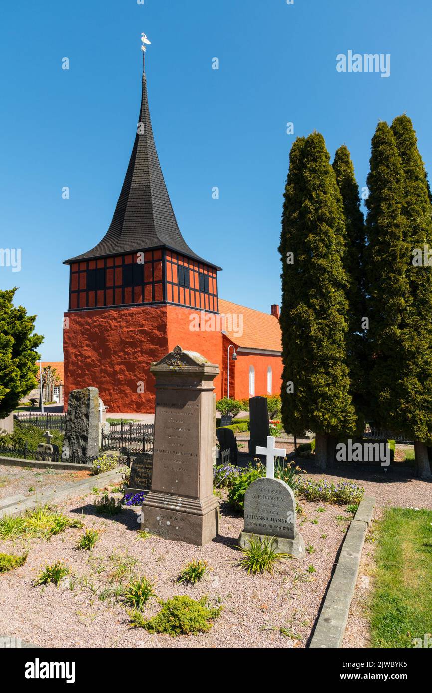old church, Svaneke, Bornholm-Denmark Stock Photo