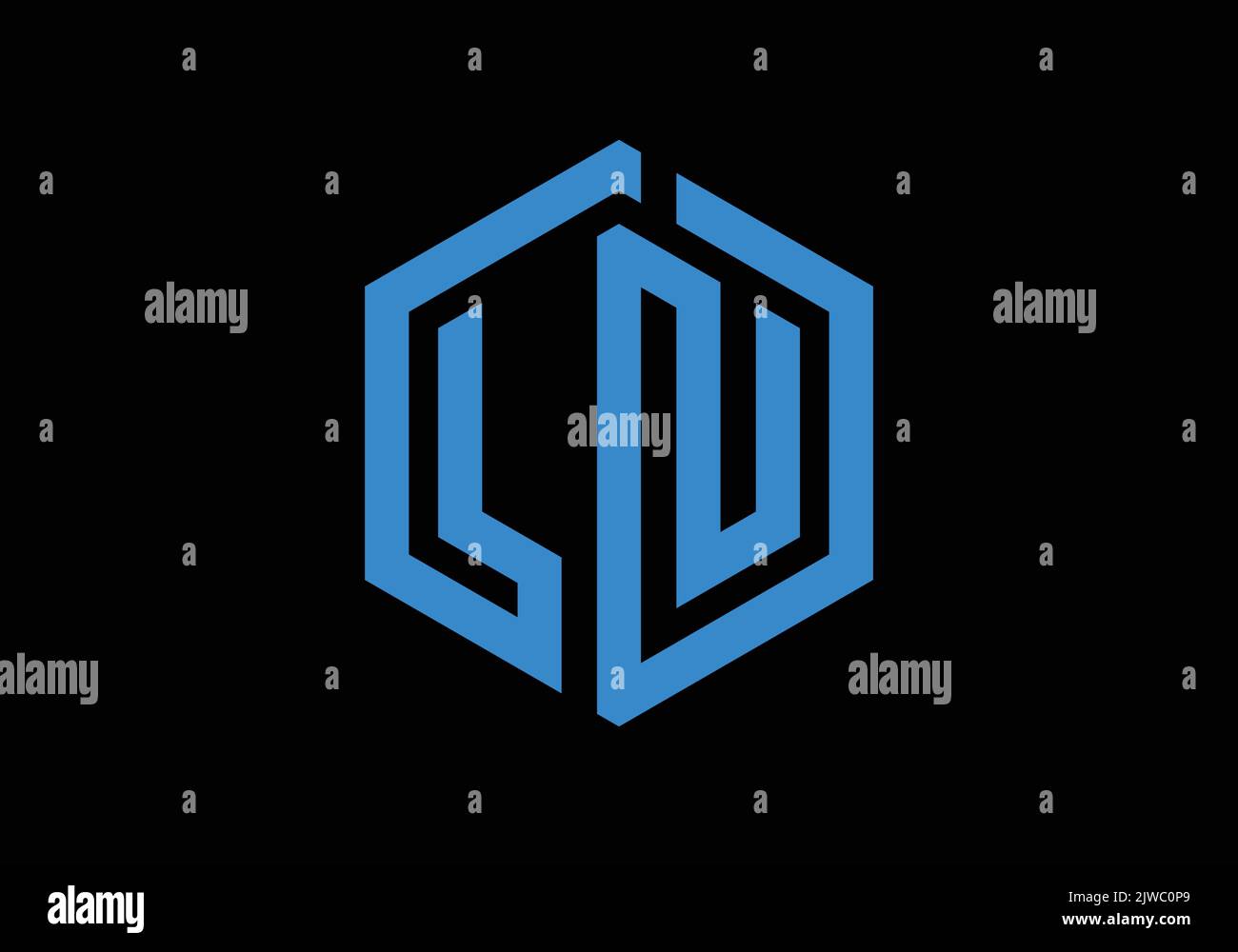 LN Initial Monogram Letter ln Logo Design Vector Template l n Letter Logo Design Stock Vector