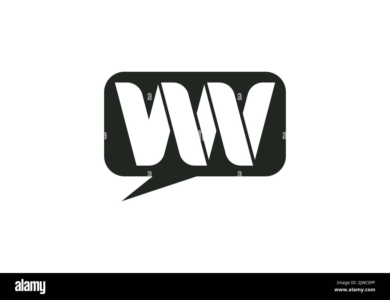 WW LW NW Initial Monogram Letter ww lw Logo Design Vector Template nw Letter Logo Design Stock Vector