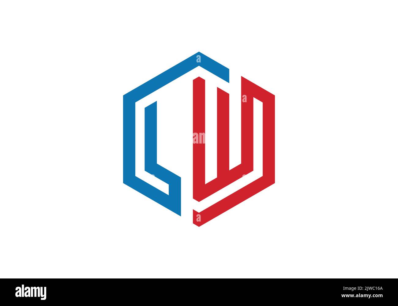 LW Initial Monogram Letter lw Logo Design Vector Template l w Letter Logo Design Stock Vector