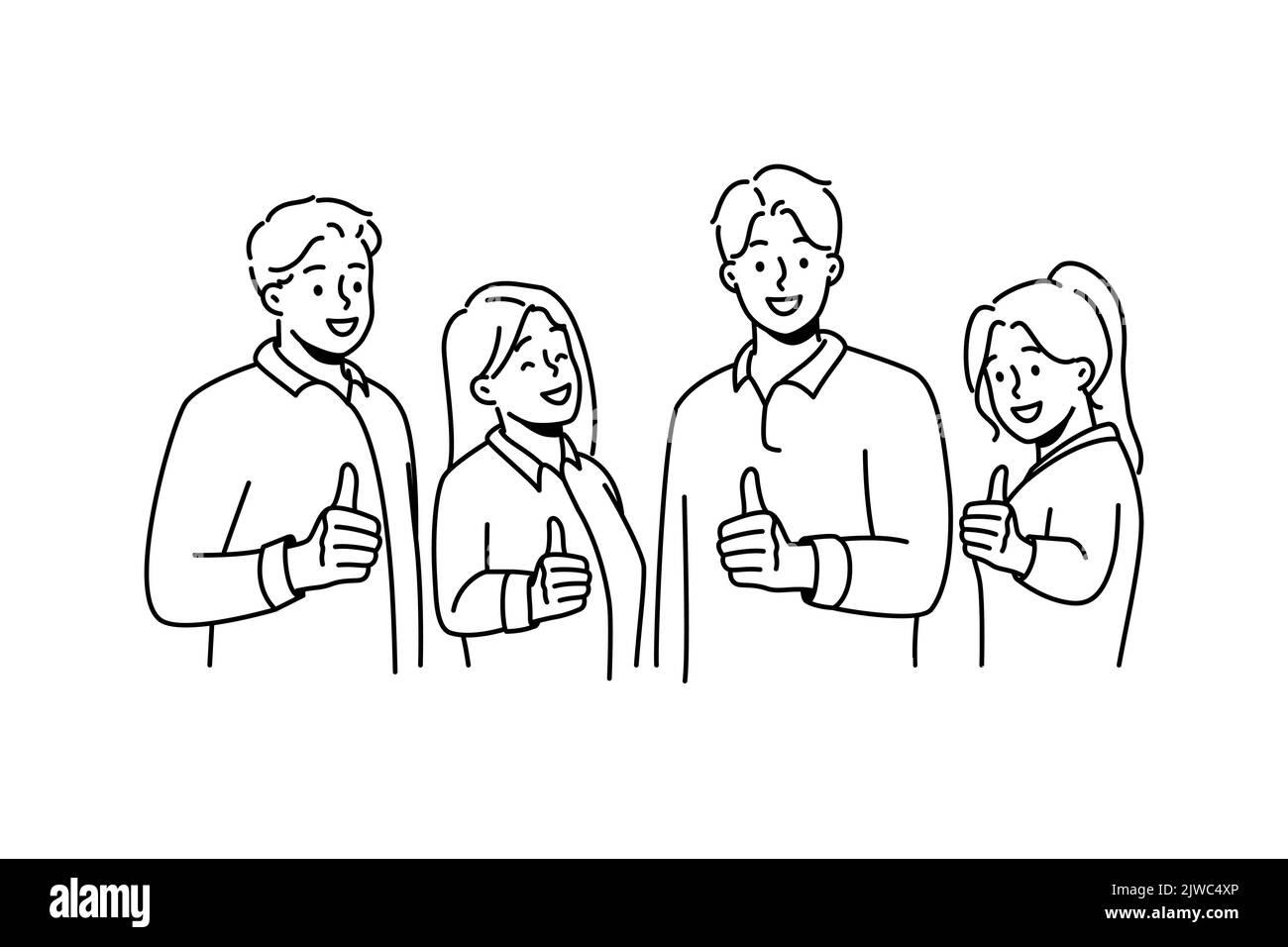 Group Of People Clipart Black And White