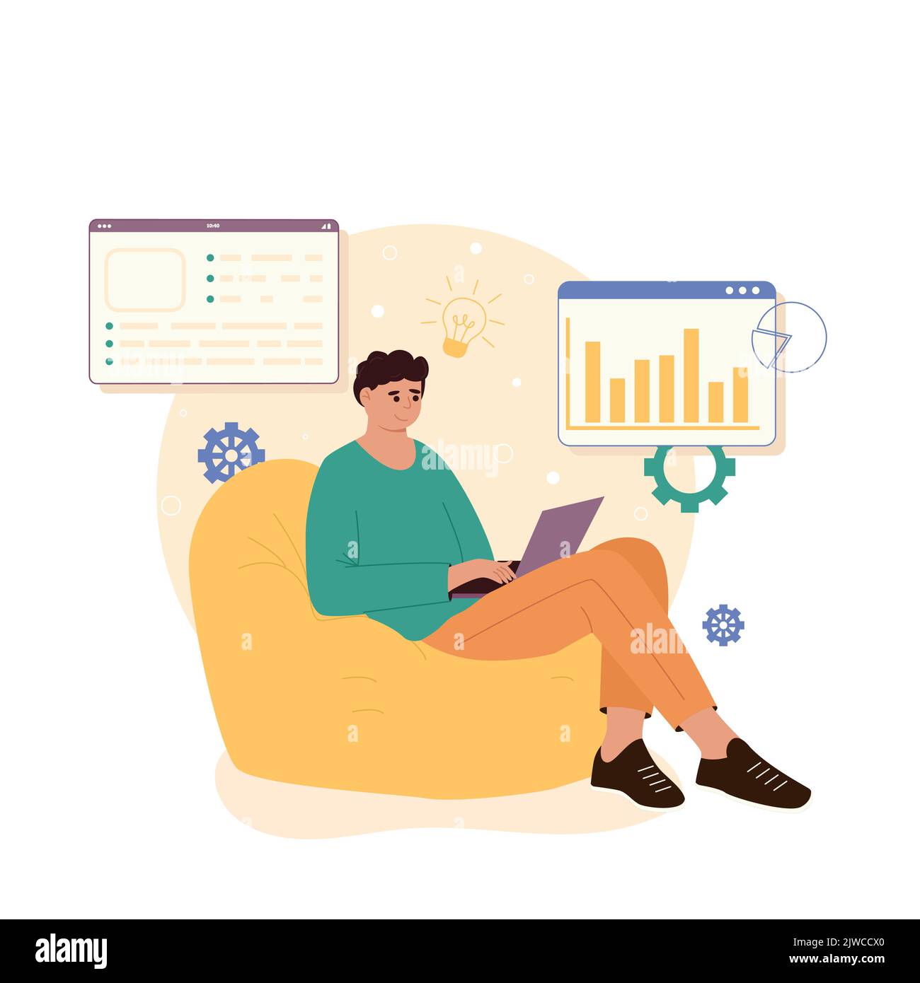 Content management system concept design or CMS concept design ...