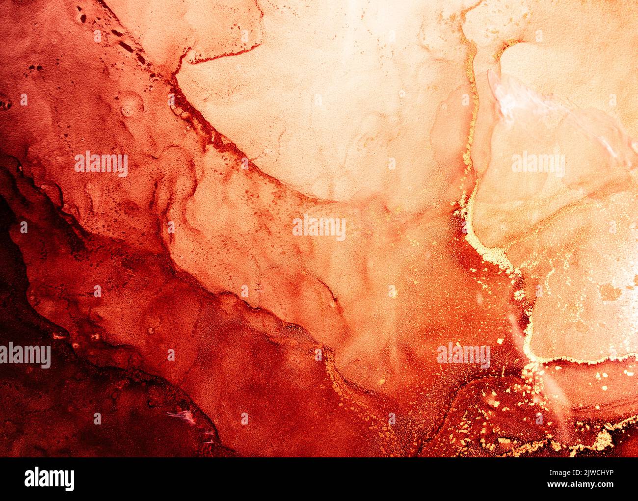 red ink water marble texture hot volcanic lava Stock Photo Alamy