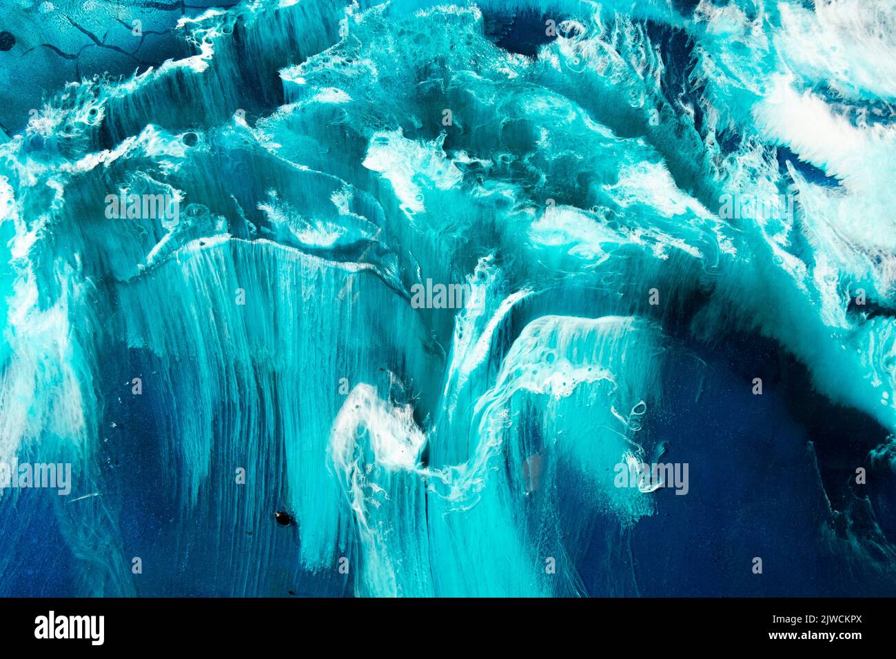 blue marble texture alcohol ink frozen turquoise Stock Photo - Alamy
