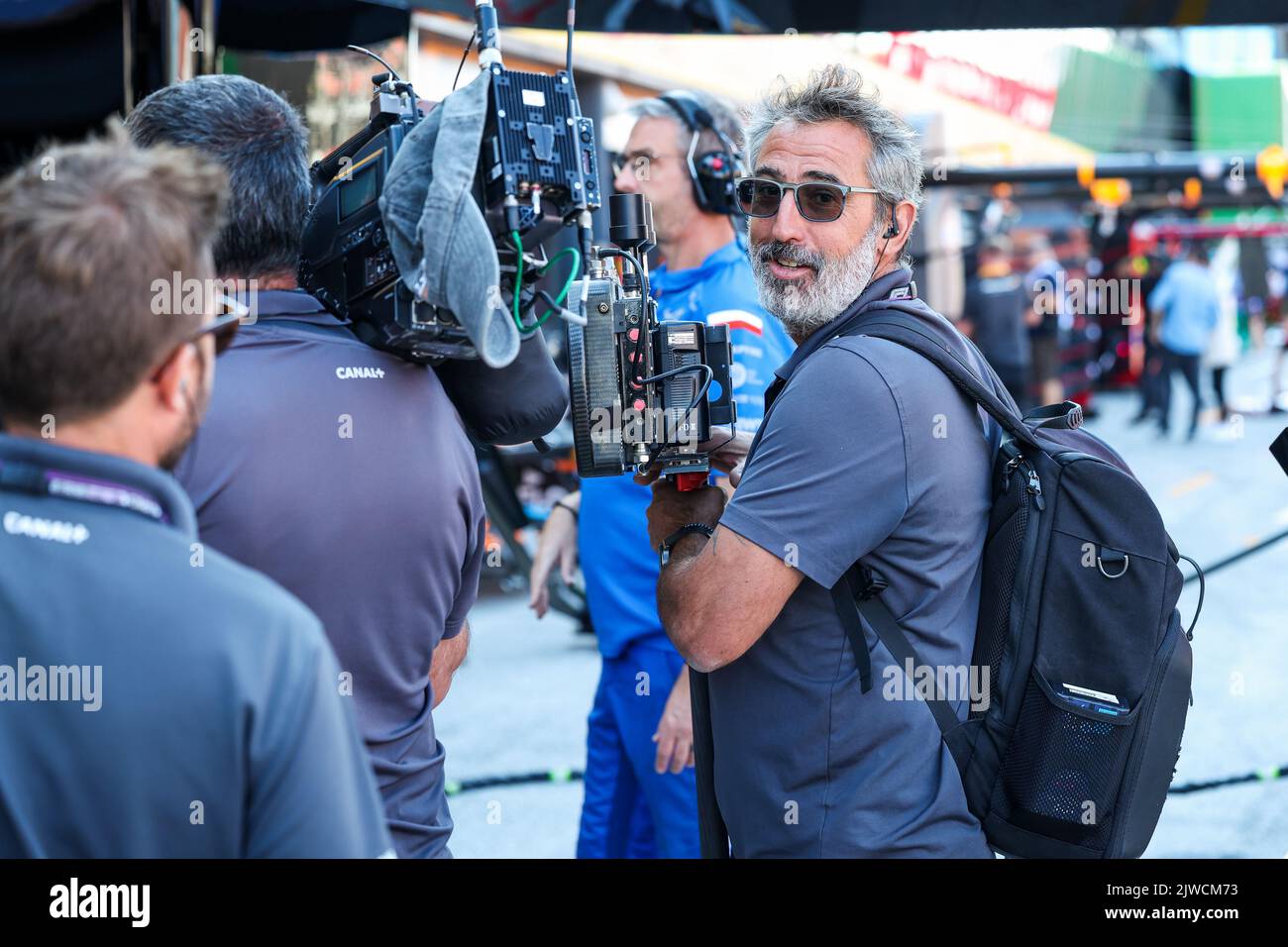 Canal+ TV at work during the Formula 1 Heineken Dutch Grand Prix 2022 ...