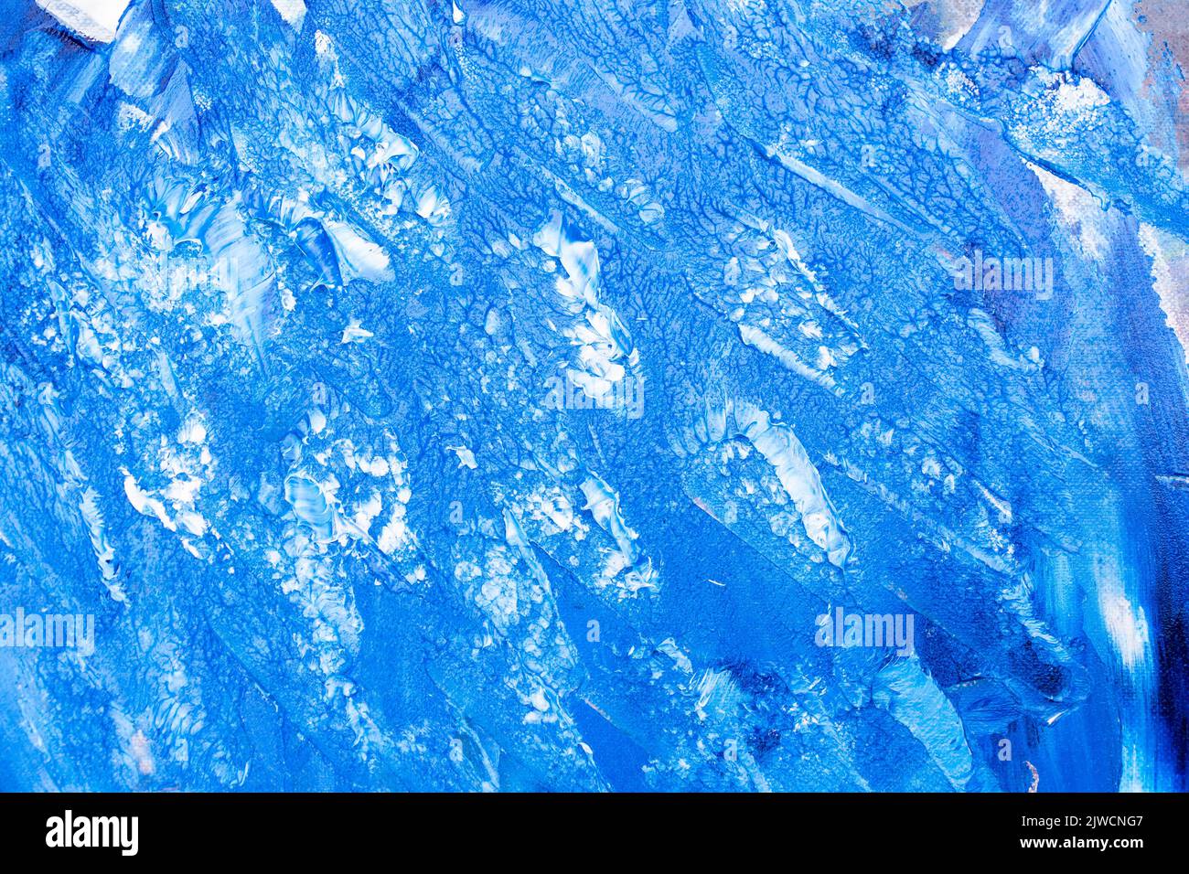 A blue and white oil paint texture - marine background Stock Photo - Alamy