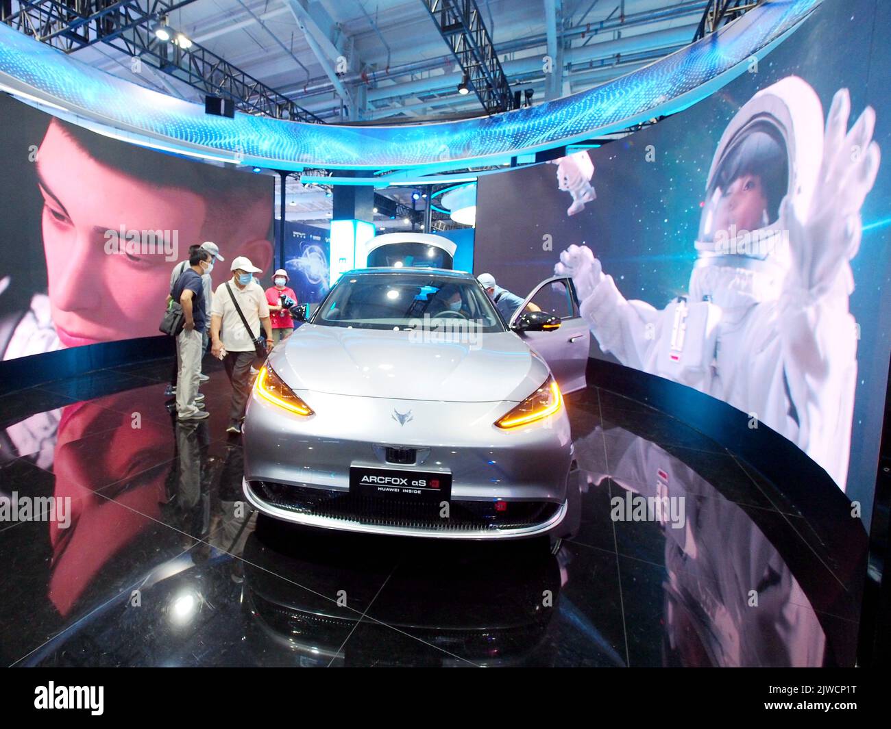 BEIJING, CHINA SEPTEMBER 5, 2022 Visitors visit BAIC's ARCFOX