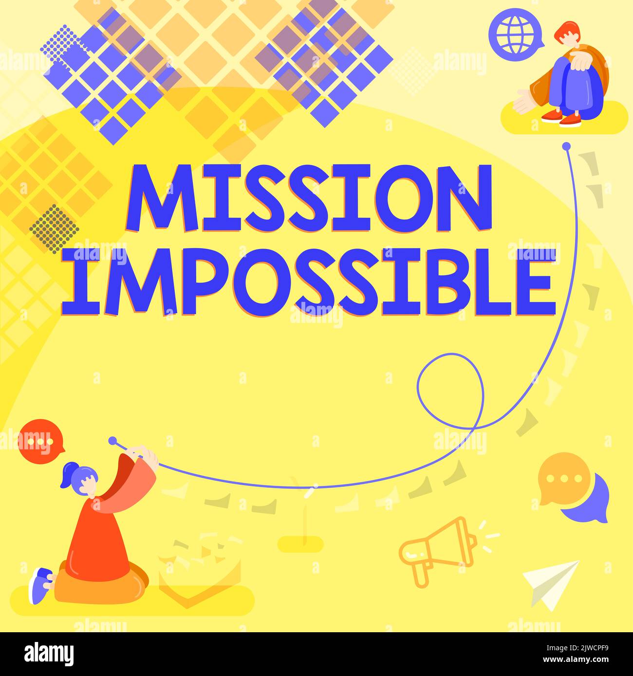 Sign displaying Mission ImpossibleDifficult Dangerous Assignment ...