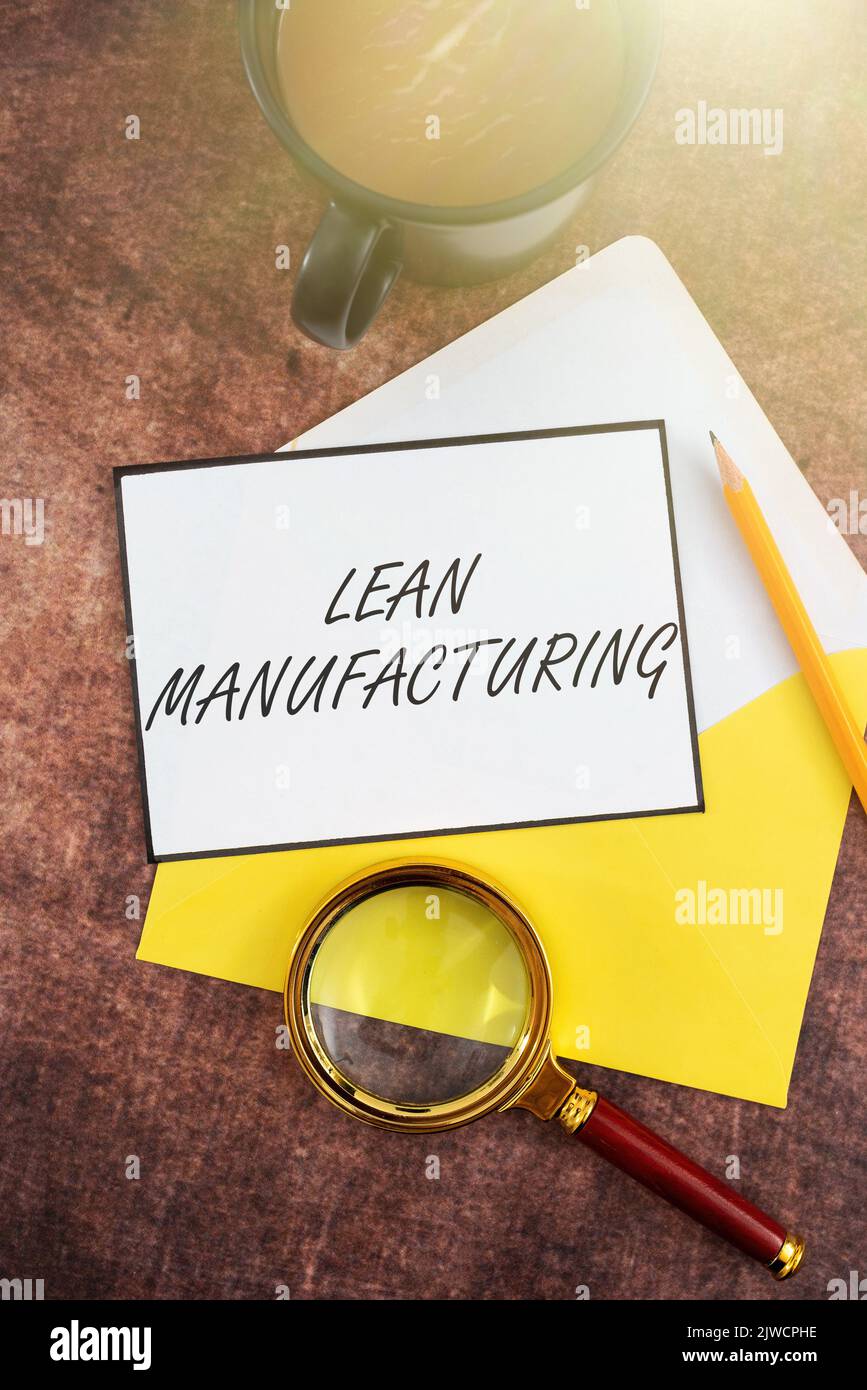 Inspiration showing sign Lean ManufacturingWaste Minimization without
