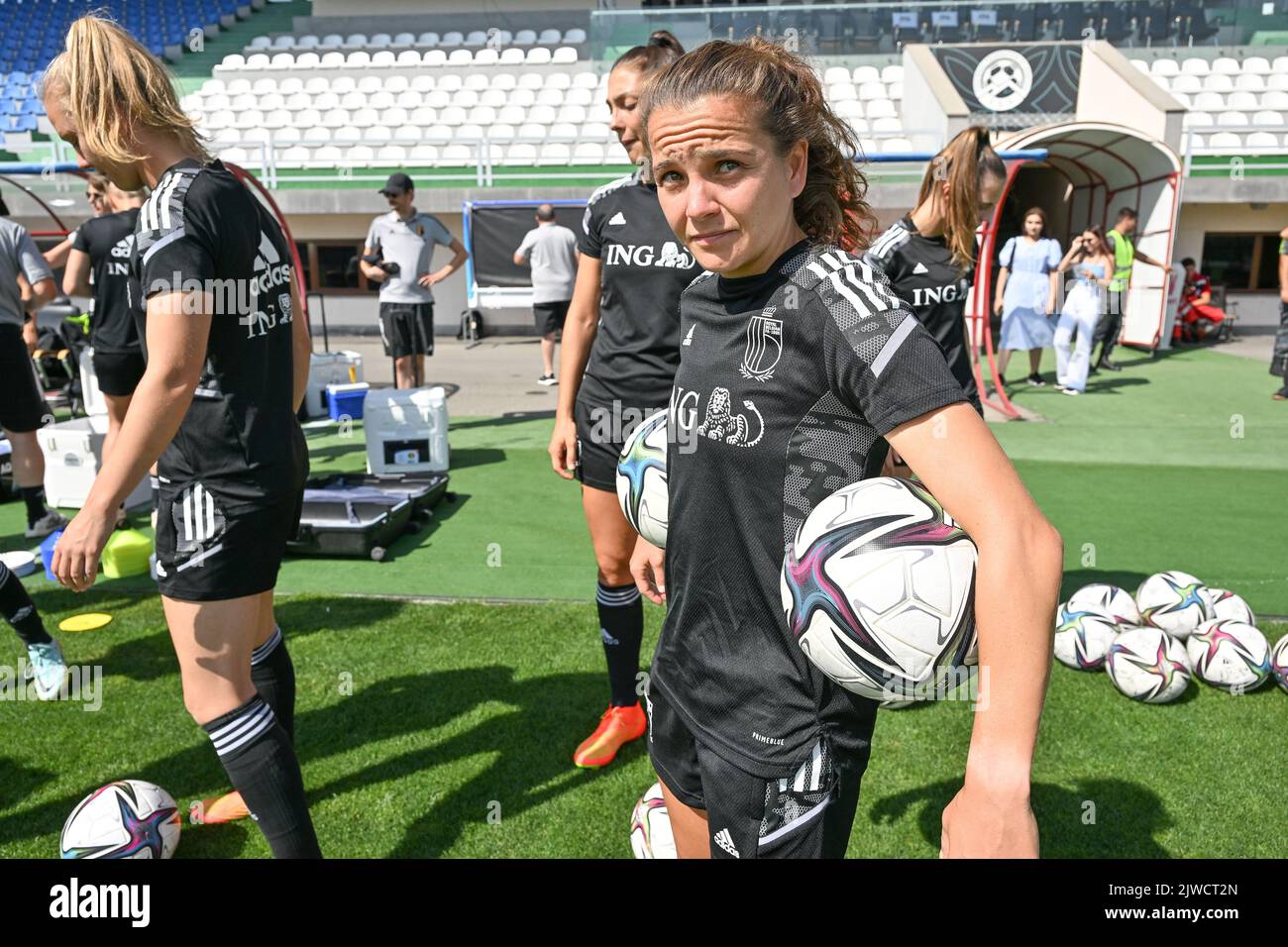 Belgium's Davina Philtjens pictured during a training session of