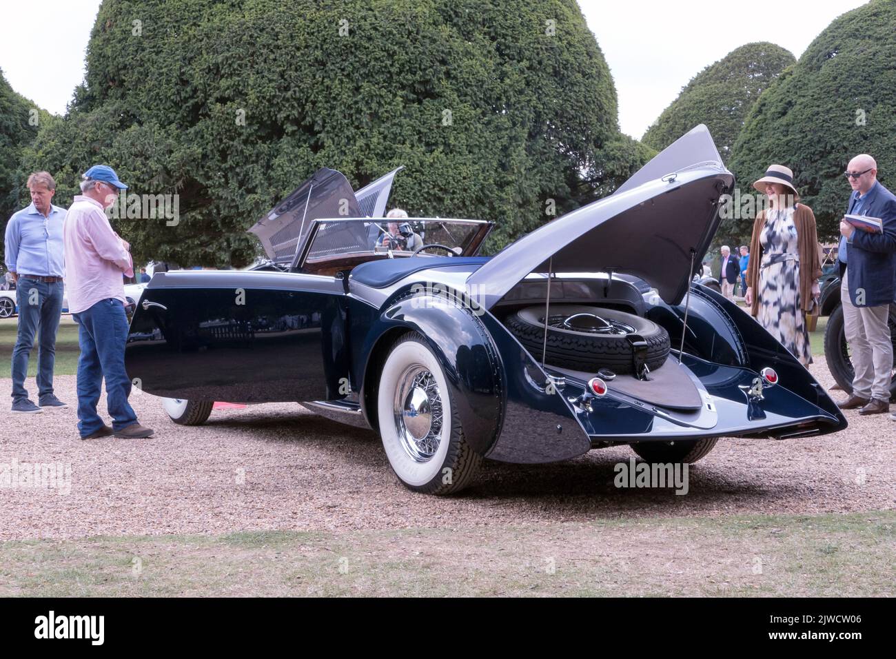 1938 Delage D8-120 Sde Villars best of show at the Hampton Court Concours 2022 Stock Photo