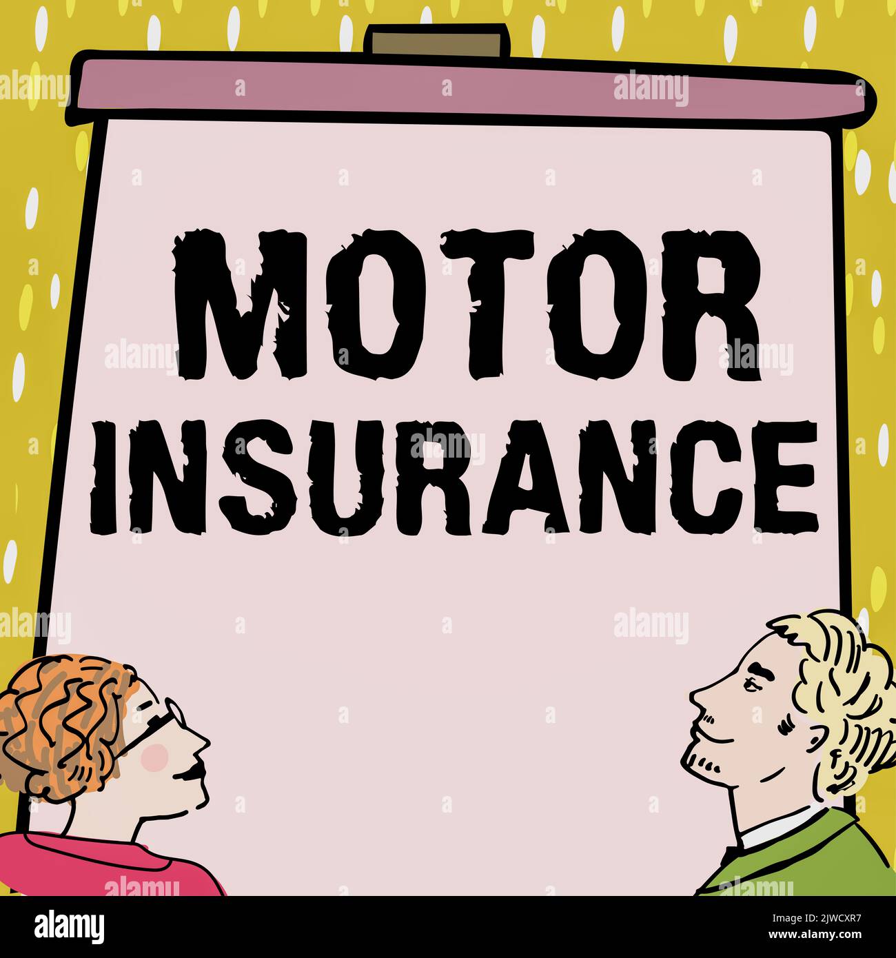 Text caption presenting Motor InsuranceProvides financial compensation