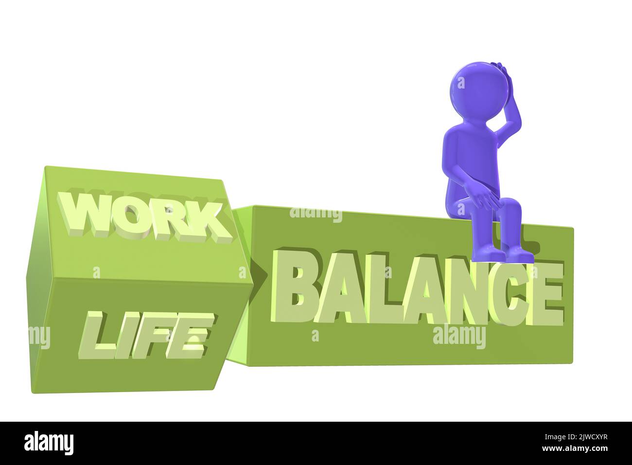 work life balance concept work play balance illustration career ...