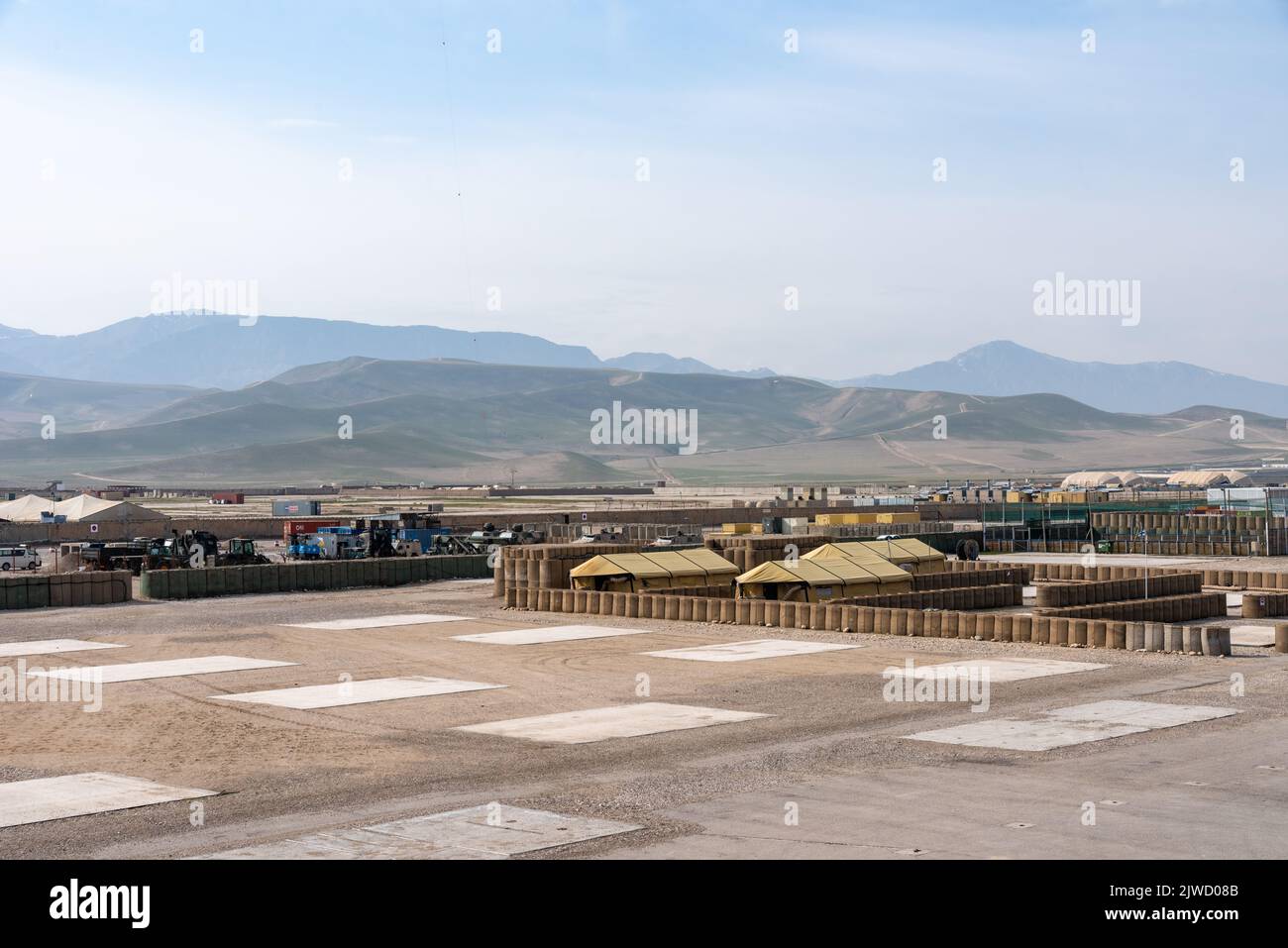 Bundeswehr in Afghanistan - Camp Masar-e Sharif und Flughafen Stock Photo