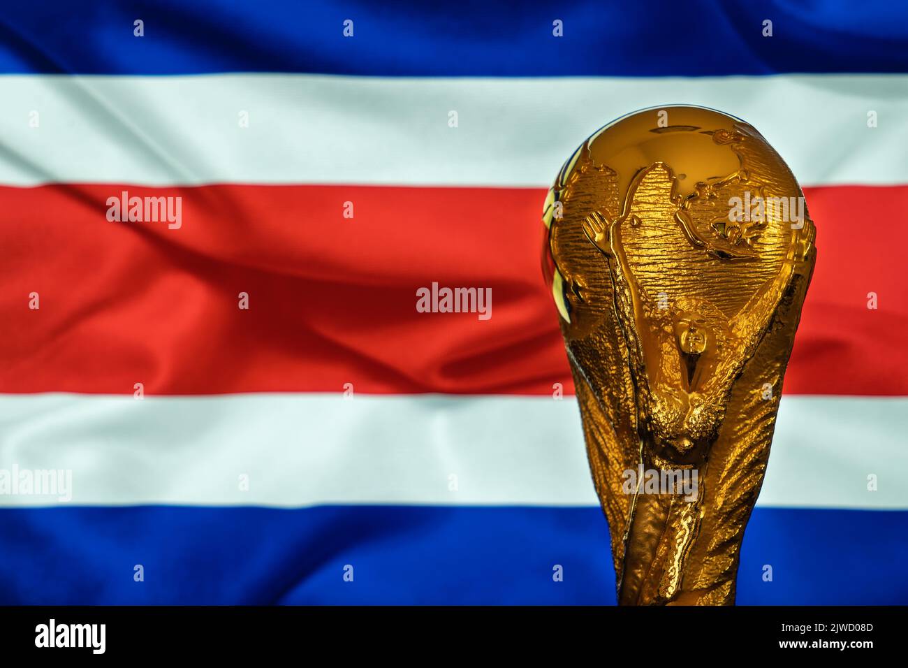 Costa rica flag qatar hi-res stock photography and images - Alamy