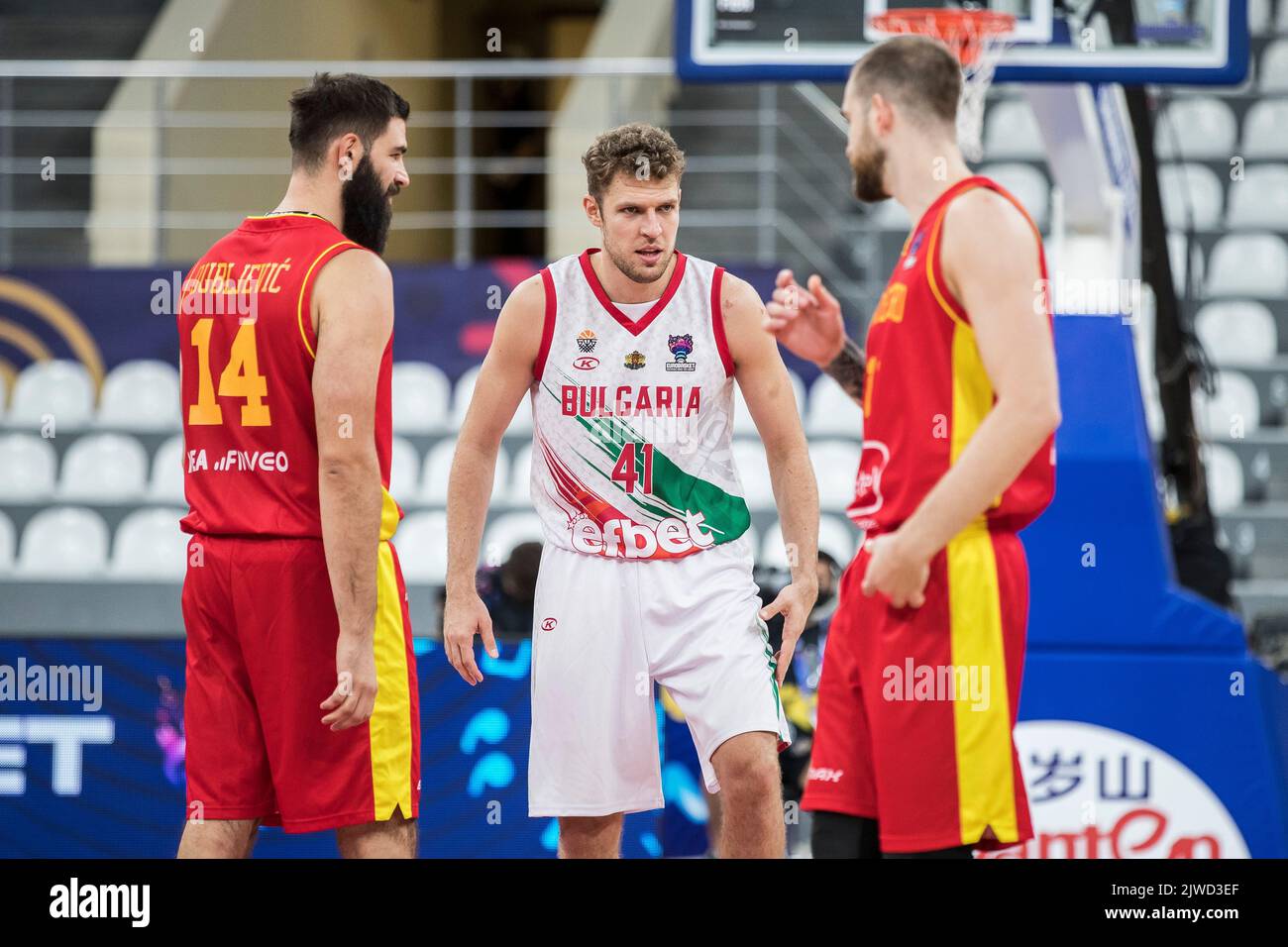 Tbilisi, Georgia, 4th September 2022. Aleksandar Vezenkov of Bulgaria ...