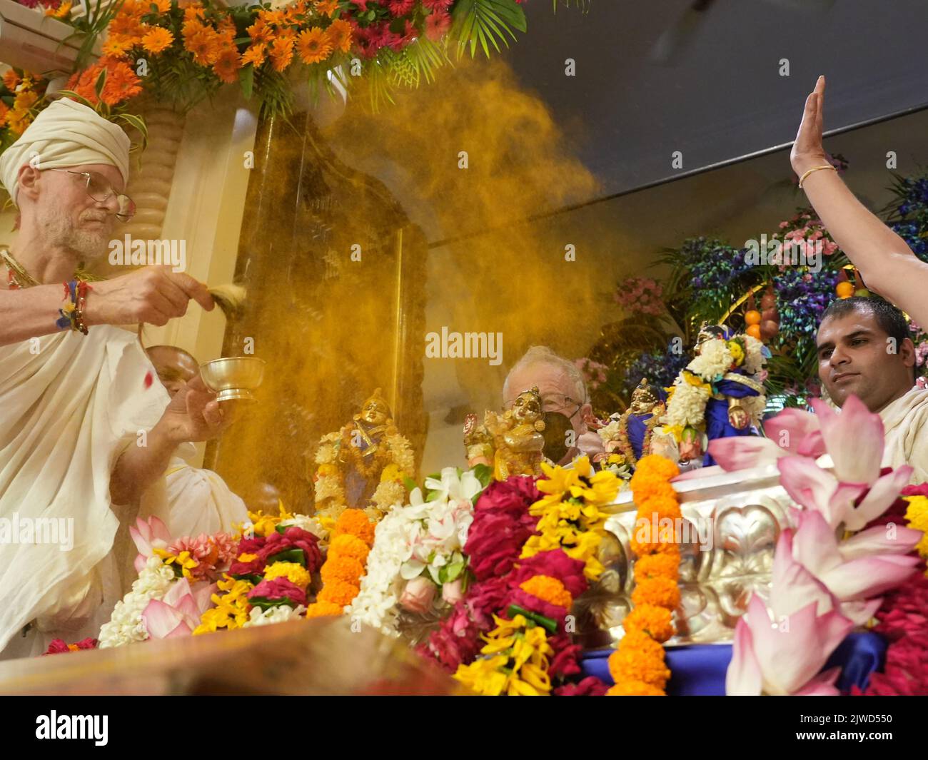Vaishnav devotees gathered to celebrate Radhashtami festival at ISKCON ...