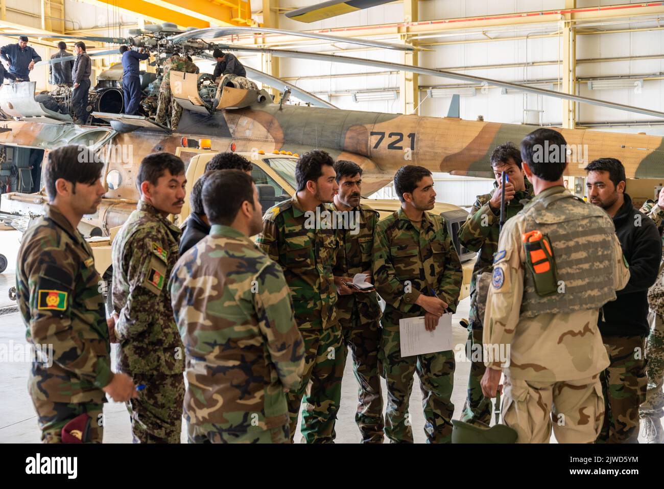 Bundeswehr in Afghanistan - Luftwaffenstützpunkt der Afghanischen Nationalarmee und Camp Marmal Stock Photo