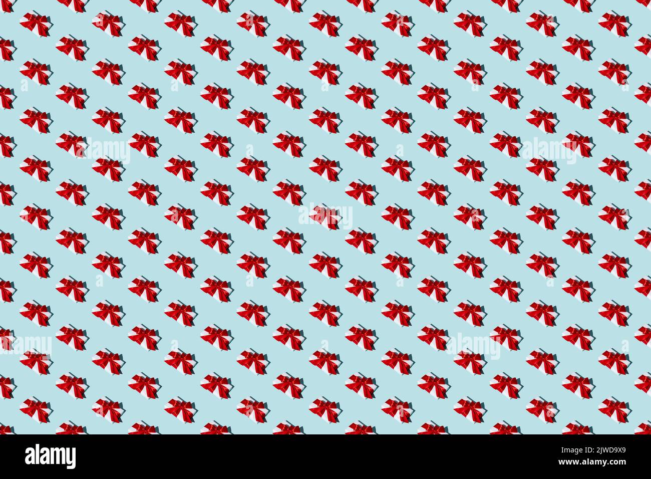 blue festive background red seamless gift pattern Stock Photo - Alamy