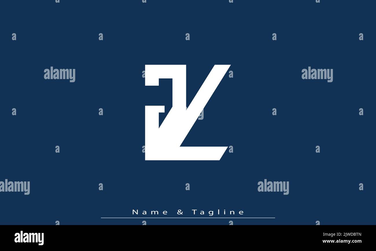 Alphabet letters Initials Monogram logo JL , LJ Stock Vector