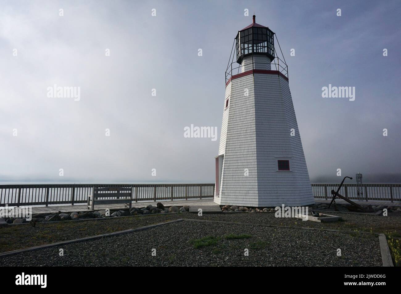The lighthouse at St Andrews, New Brunswick, Canada Stock Photo