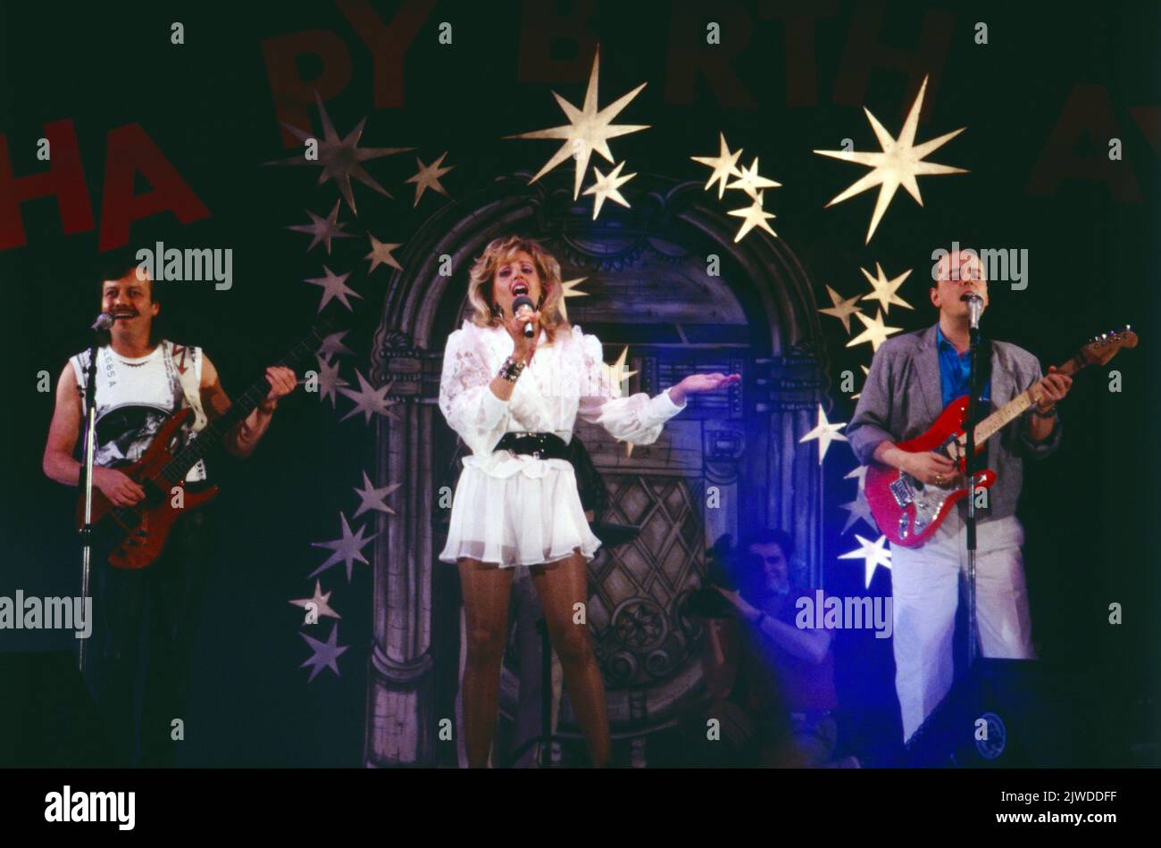 Middle of the Road, schottische Pop Band, hier mit Eric Lewis Campbell, Leadsängerin Sally Carr