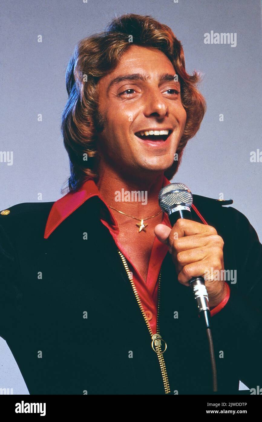 Barry Manilow, berühmter amerikanischer Pop Sänger und Musiker, Portrait, 1979. Barry Manilow, famous American Pop musician and singer, portrait, 1979. Stock Photo
