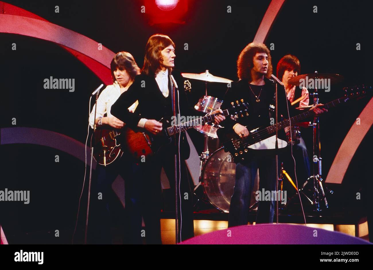 Smokie, britische Pop Rock Band, TV Auftritt, Deutschland, circa 1977 ...