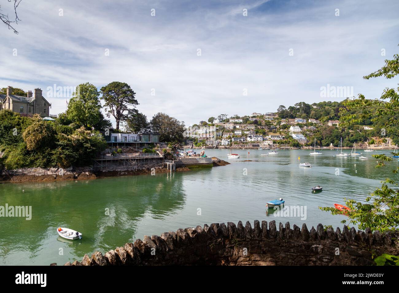 Looking across to Kingswear from dartmouth harbour Stock Photo