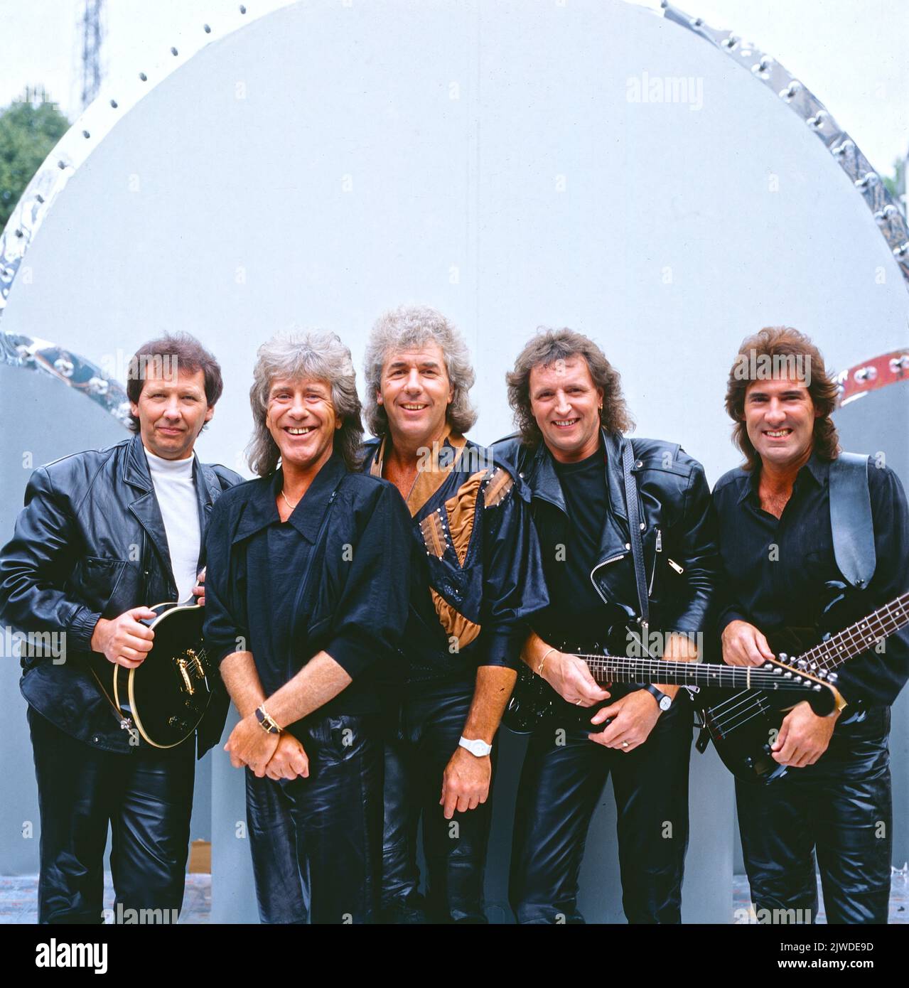 The Tremeloes, britische Pop Band, Aufnahme in Deutschland, 1989. The Tremeloes, British Pop Band, photo shoot, Germany, 1989. Stock Photo