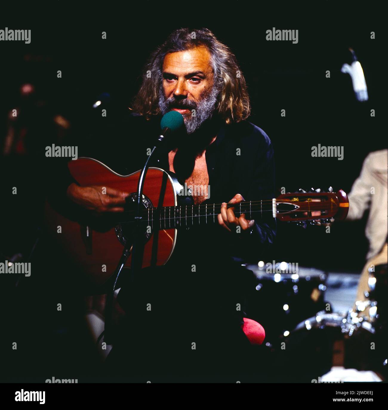 Chanson Singer Georges Moustaki, französischer Chanson Sänger, Liedermacher, Komponist ...
