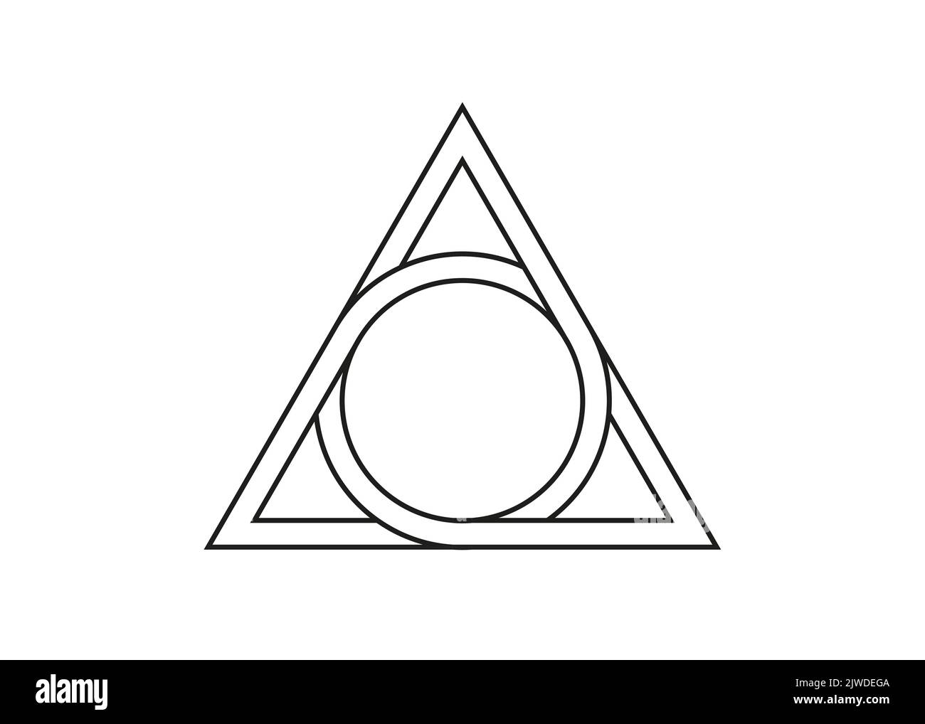 Minimalist tattoo boho abstract triangles Vector Image