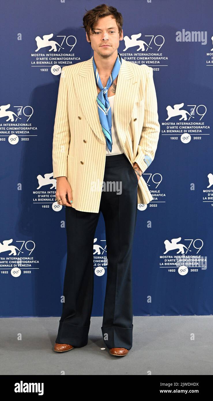 Venice, Italy. 05th Sep, 2022. British singer/ actor Harry Styles ...
