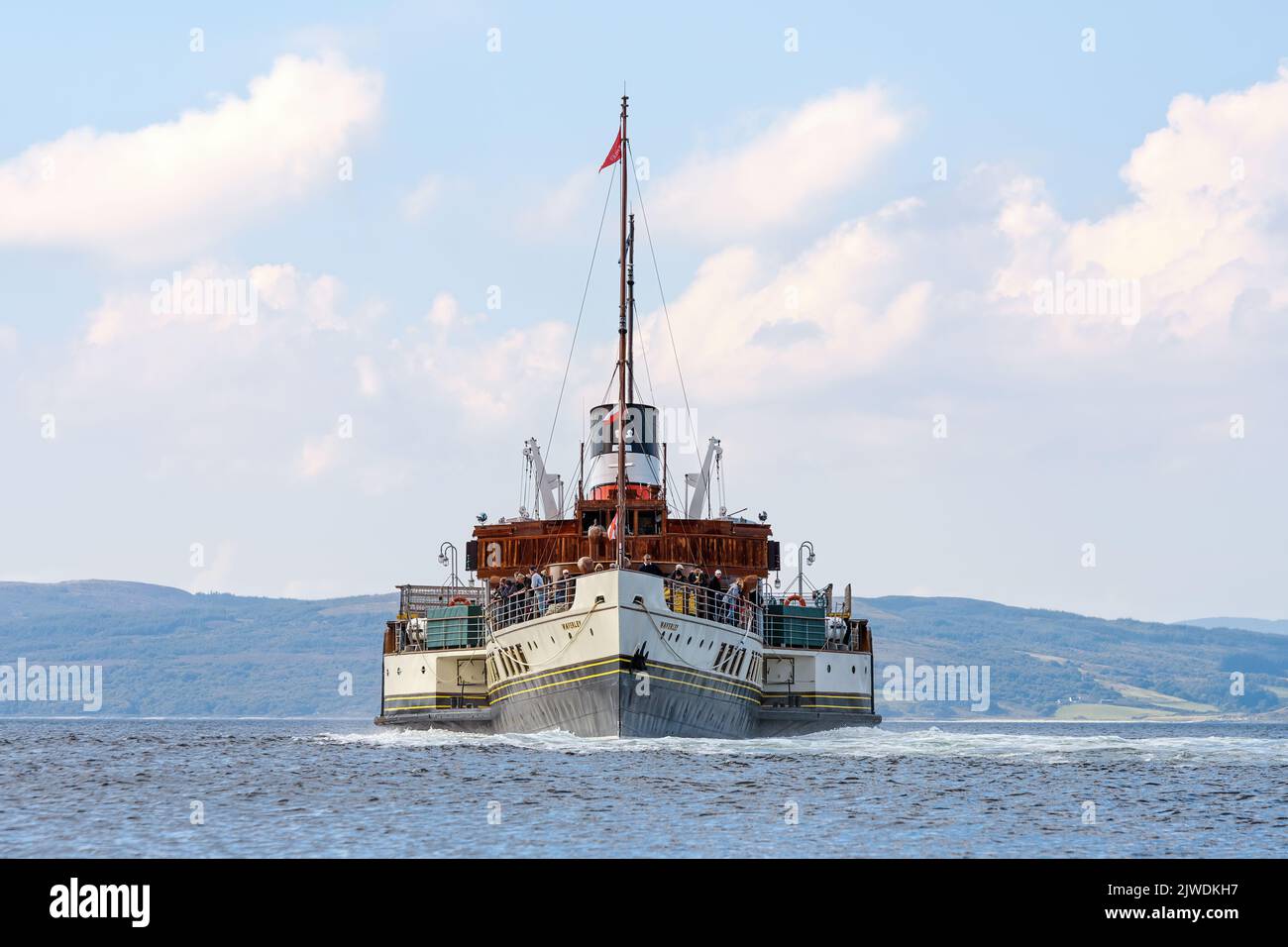 Waverley, the world's last sea-going paddle steamer. Stock Photo