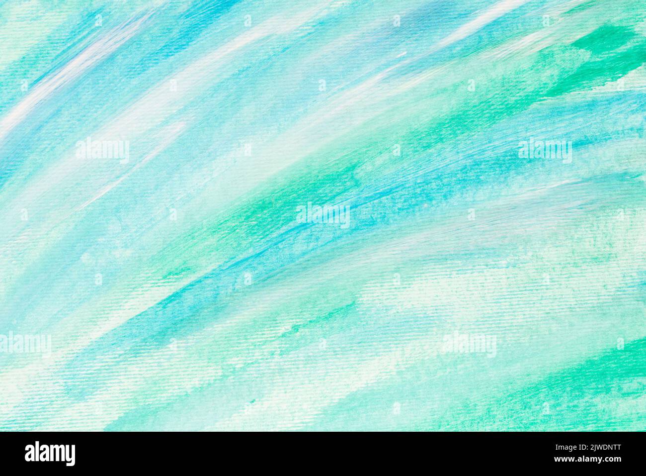 white, blue, turquoise colors painted paper background texture Stock Photo